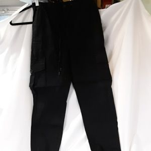 Structure men's black cargo jogger pants